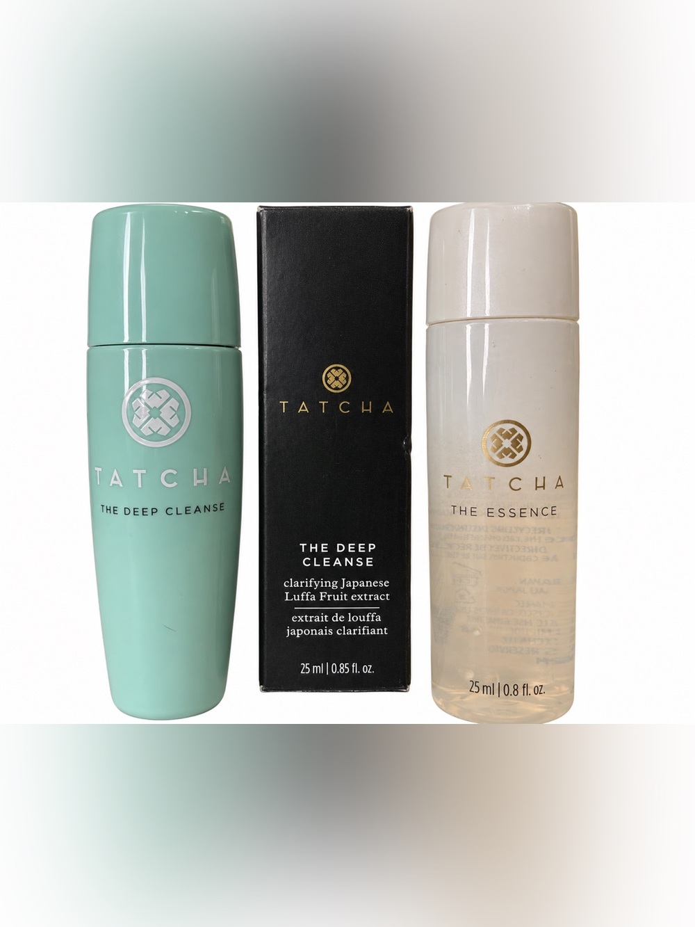 Tatcha Travel Bundle Set: The Deep Cleanse + The Essence Travel Sized